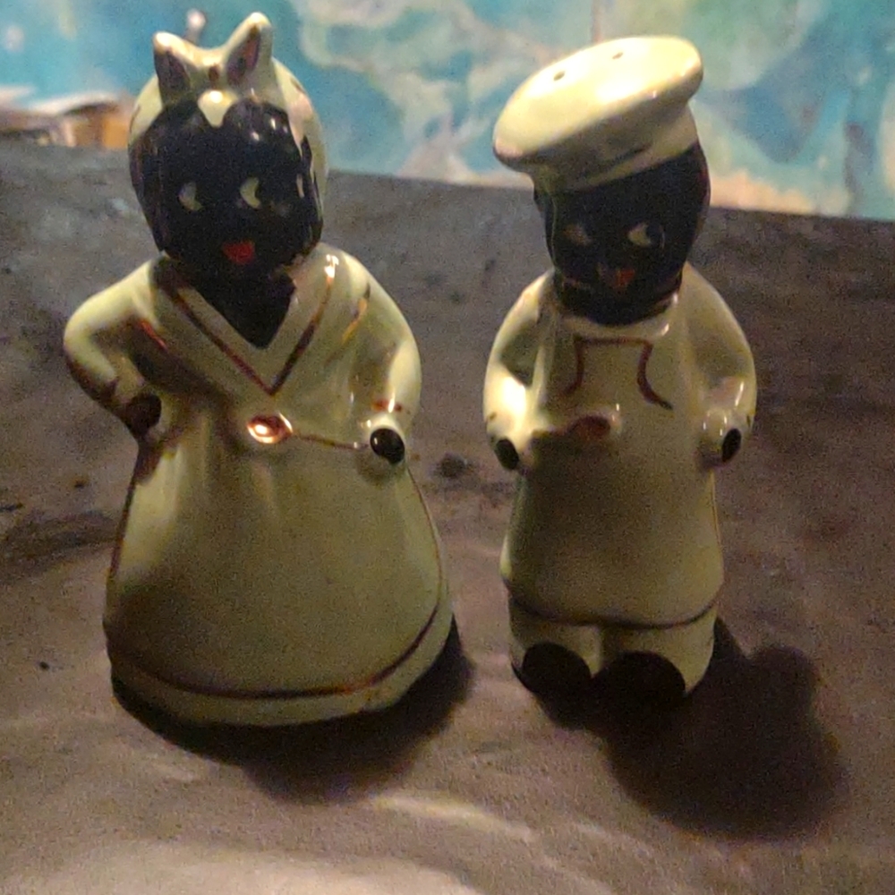 Vintage salt and pepper shakers